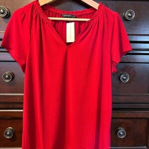 Banana Republic Vibrant Red Blouse